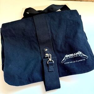 Rare 2007 Metallica Master Of Puppets Black Messenger Bag